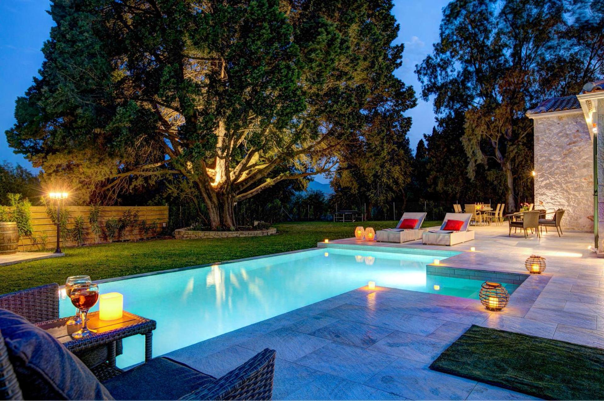 Astarte Villas - Laalu Private Villa With Pool Koukounaria ภายนอก รูปภาพ
